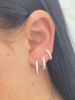 Trio Argola Centro Cravejado (par) - Imagem 2