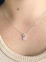 Colar Mãe de Menina Rosa Bebe - Imagem 2