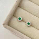 Brinco Agatha Verde Esmeralda