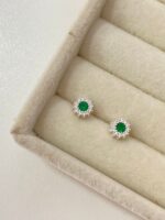 Brinco Agatha Verde Esmeralda