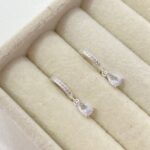 Brinco Argolinha Gota Cristal