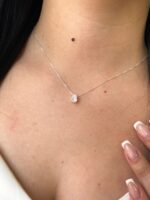 Colar Ponto de Luz Gota Cristal - Imagem 5