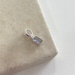 Berloque Pedra Retangular Lilas