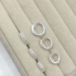 Argola Cravejada Dupla (PAR) tamanho G