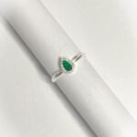 Anel Gota Esmeralda