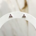 Brinco Mini Trevo Rosa