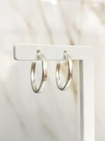 Brinco Meia Argola Fio Quadrado