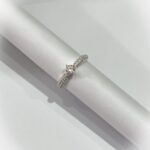 Anel Solitário Cravejado Luxo