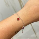 Pulseira Corações Vermelho
